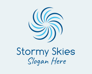 Weather - Strong Cyclone Fan logo design