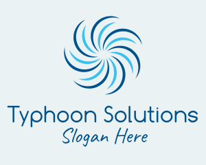 Typhoon - Strong Cyclone Fan logo design