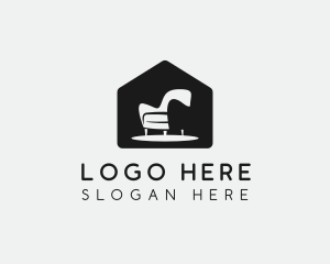 Upholstery - Chair Furniture Furnishing logo design