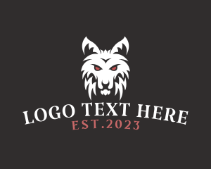 Streamer - Wild Wolf Animal logo design