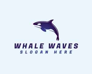 Orca Dolphin Whale logo design