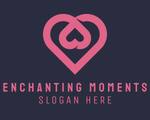 Romantic - Dating App Romantic Heart logo design