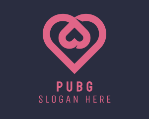 Community - Dating App Romantic Heart logo design