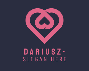 Group - Dating App Romantic Heart logo design