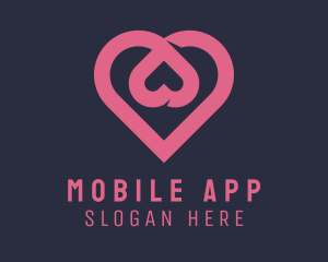 Wedding - Dating App Romantic Heart logo design