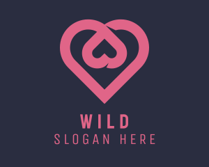 Dating App Romantic Heart  logo design