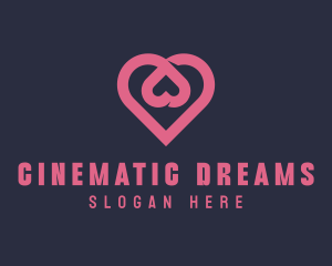 Dating App Romantic Heart  logo design