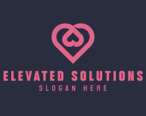 Dating App Romantic Heart  logo design