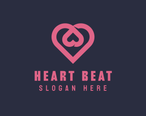 Dating App Romantic Heart  logo design