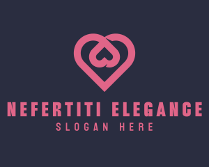 Dating App Romantic Heart  logo design