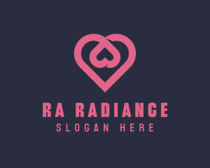 Dating App Romantic Heart  logo design