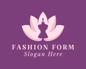 Mannequin - Floral Fashion Mannequin logo design