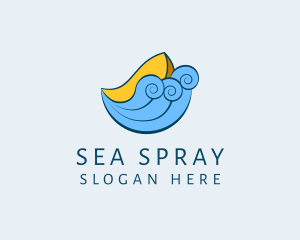 Ocean Fisherman Boat logo design