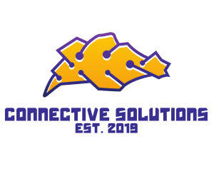 Communication - Cyber Singapore Outline logo design