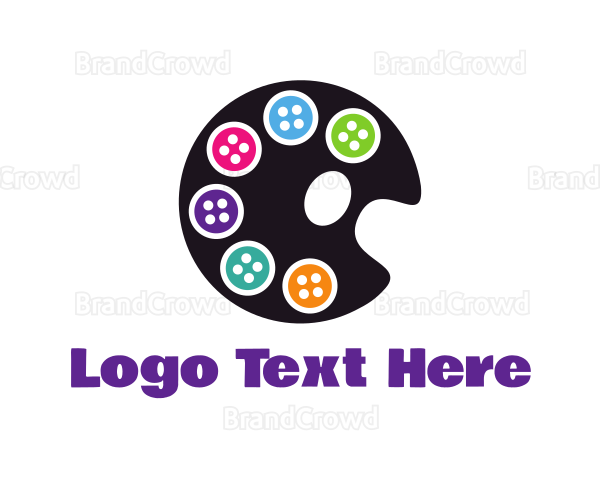 Button Color Palette Logo