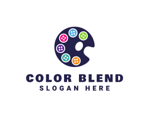 Button Color Palette logo design