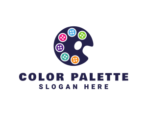 Button Color Palette logo design