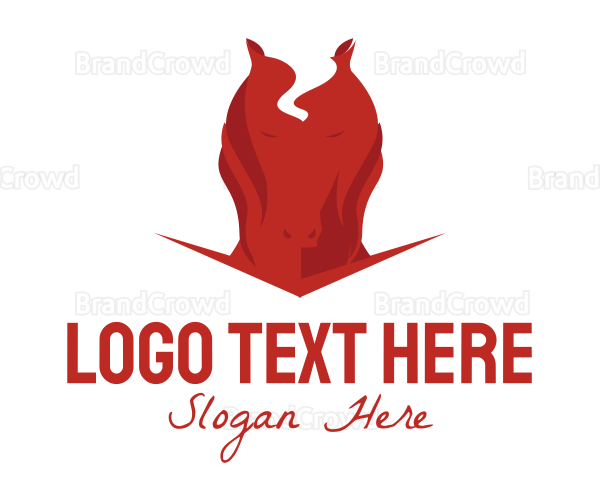 Red Horse Flame Logo
