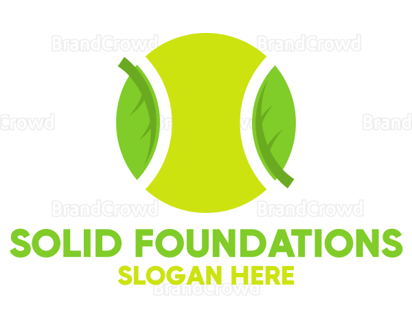 Eco Friendly Tennis Ball Logo