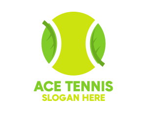 Tennis - Eco Friendly Tennis Ball logo design