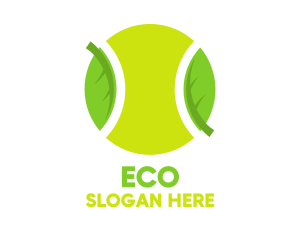 Eco Friendly Tennis Ball logo design