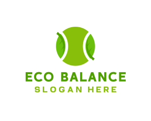 Eco Tennis Ball logo design