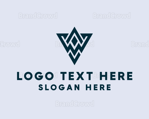 Abstract Triangle Shape Logo