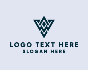 Corporation - Abstract Triangle Shape logo design