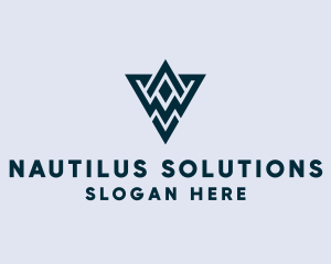 Abstract Triangle Shape logo design