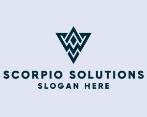 Abstract Triangle Shape logo design