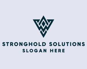 Abstract Triangle Shape logo design