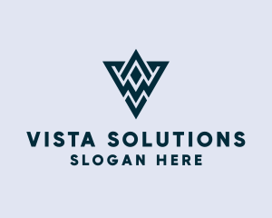 Abstract Triangle Shape logo design