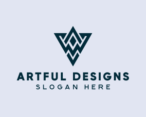 Abstract Triangle Shape logo design