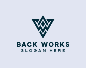 Abstract Triangle Shape logo design