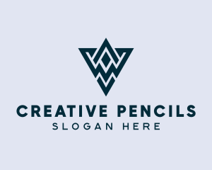 Abstract Triangle Shape logo design