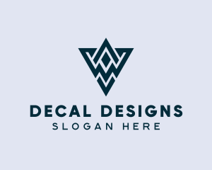 Abstract Triangle Shape logo design