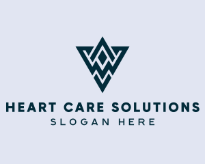 Abstract Triangle Shape logo design