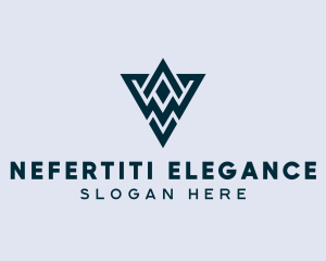 Abstract Triangle Shape logo design