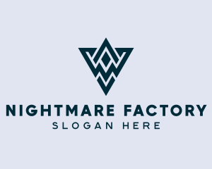 Abstract Triangle Shape logo design