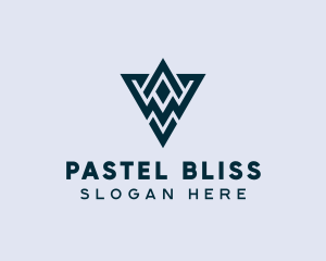 Abstract Triangle Shape logo design