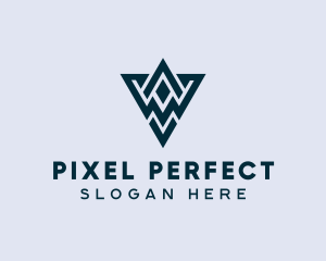 Abstract Triangle Shape logo design