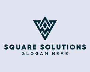 Abstract Triangle Shape logo design