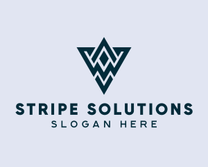 Abstract Triangle Shape logo design