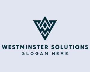 Abstract Triangle Shape logo design