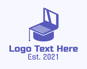 Online Conference - Online Course Laptop logo design