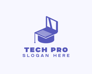 Online Course Laptop logo design