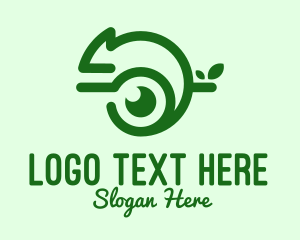 Iguana - Green Chameleon Media logo design