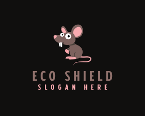 Pesticide - Cute Pest Rat logo design