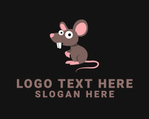 Pest Control - Cute Pest Rat logo design