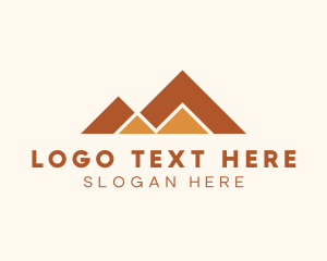 Land - Outdoor Mountain Valley logo design